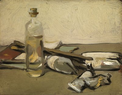 静物：油漆管，约 1903 年（木板油画） 作者 塞缪尔·约翰·佩普洛