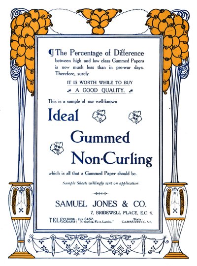 塞缪尔·琼斯（Samuel Jones＆Co.）-理想的无卷曲广告，1919年 作者 塞缪尔·琼斯（Samuel Jones）