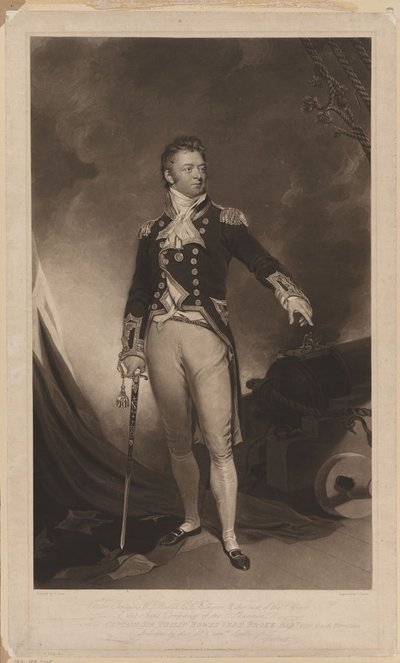 菲利普·鲍尔斯·维尔爵士（Bir Philip Bowes Vere Broke 1776-1841，1816） 作者 塞缪尔·莱恩