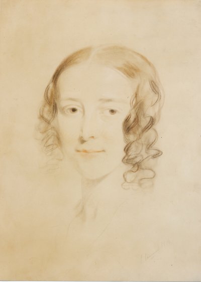 弗朗西斯·伊丽莎白·狄更斯（范妮·伯内特），1836年（粉彩和蜡笔在纸上） 作者 塞缪尔·劳伦斯（Samuel Laurence）