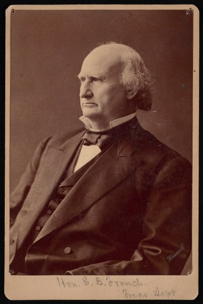 Ezra Bartlett French 1810-1880年的肖像，1870年代。 作者 塞缪尔·蒙塔古·法塞特