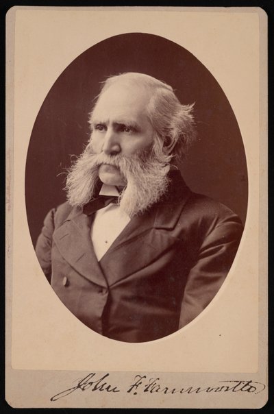 约翰-富兰克林-法思沃斯1820-1897年的肖像，1897年之前。 作者 塞缪尔·蒙塔古·法塞特