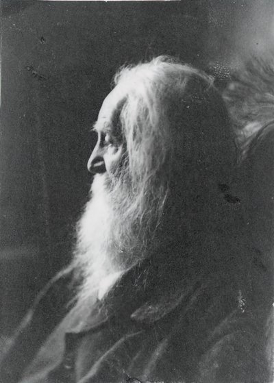 沃尔特-惠特曼在新泽西州的卡姆登，约1891年。 作者 塞缪尔·默里