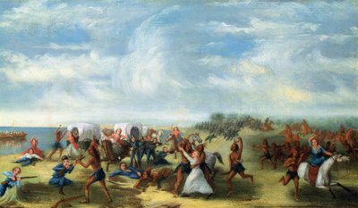 1812年8月15日，迪尔伯恩堡大屠杀 作者 塞缪尔·佩奇