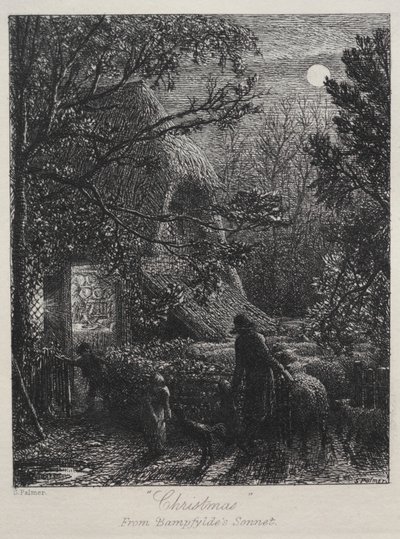 圣诞节（折最后一只羊） 作者 塞缪尔·帕尔默（Samuel Palmer）
