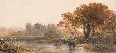 意大利的夜晚，废弃的别墅，1845年 作者 塞缪尔·帕尔默（Samuel Palmer）