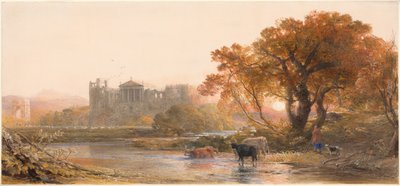 意大利之夜--荒废的别墅 作者 塞缪尔·帕尔默（Samuel Palmer）