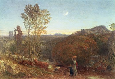 在宵禁时间回家 作者 Samuel Palmer