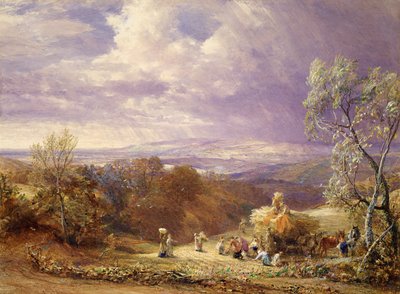 收获（纸张上的wc和bodycolour） 作者 塞缪尔·帕尔默（Samuel Palmer）