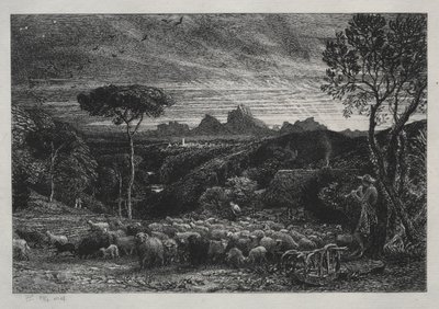 打开折页 作者 塞缪尔·帕尔默（Samuel Palmer）