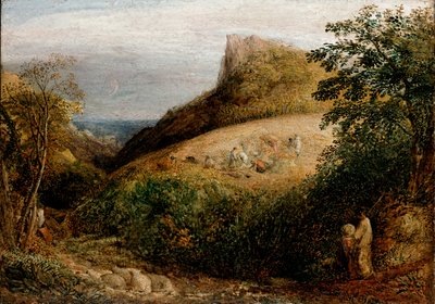 牧歌场景，约1833-1835年 作者 塞缪尔·帕尔默（Samuel Palmer）