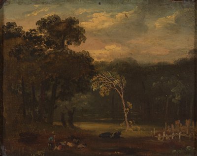 锡永公园的自然素描 作者 塞缪尔·帕尔默（Samuel Palmer）
