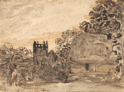 草堂和教堂 作者 塞缪尔·帕尔默（Samuel Palmer）