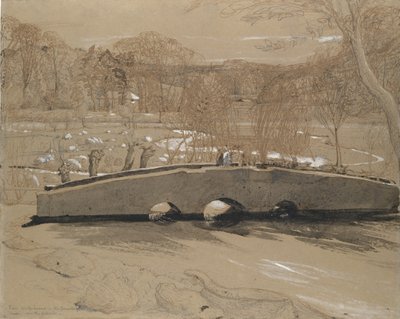 肖勒姆的桥，约1829年。 作者 塞缪尔·帕尔默（Samuel Palmer）