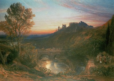 日落时的城市 作者 Samuel Palmer