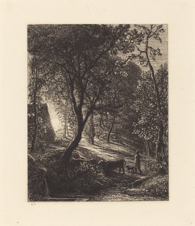 牧民的小屋 作者 塞缪尔·帕尔默（Samuel Palmer）