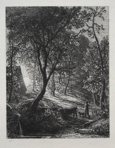 牧民小屋 作者 塞缪尔·帕尔默（Samuel Palmer）