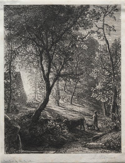 牧民小屋，1850年。 作者 塞缪尔·帕尔默（Samuel Palmer）