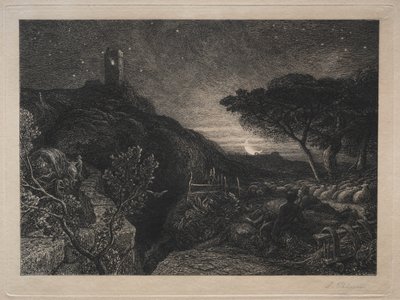 孤独之塔 作者 塞缪尔·帕尔默（Samuel Palmer）