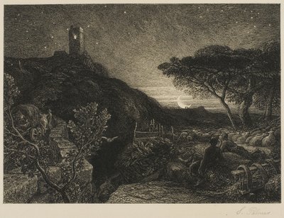 孤独之塔 作者 塞缪尔·帕尔默（Samuel Palmer）