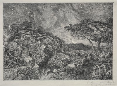 孤独之塔 作者 塞缪尔·帕尔默（Samuel Palmer）