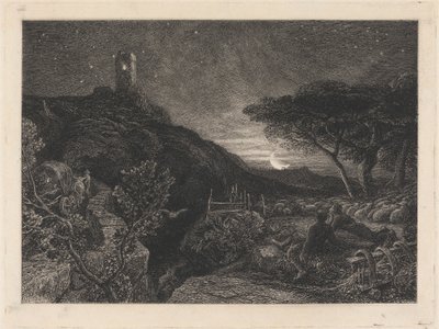 孤独之塔 作者 塞缪尔·帕尔默（Samuel Palmer）
