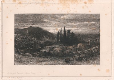 升起的月亮 作者 塞缪尔·帕尔默（Samuel Palmer）