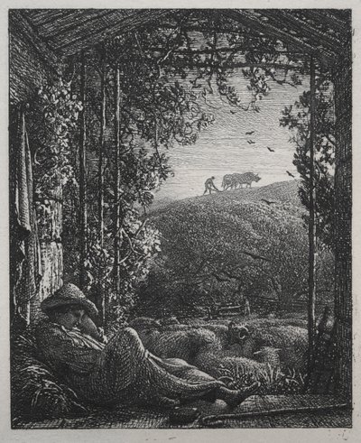 沉睡的牧羊人 作者 塞缪尔·帕尔默（Samuel Palmer）