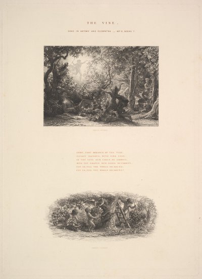 藤蔓，或丰满的酒神，1880年。 作者 塞缪尔·帕尔默（Samuel Palmer）