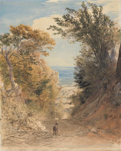肯特郡鲁克山风景 作者 塞缪尔·帕尔默（Samuel Palmer）