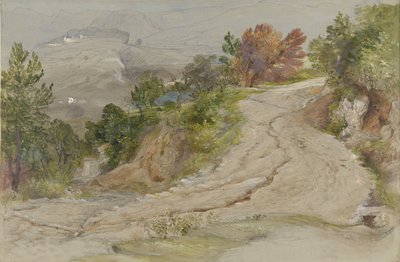 意大利山风景中的路 作者 塞缪尔·帕尔默（Samuel Palmer）