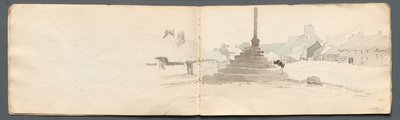 写生簿：诺勒姆（Norham），1814年。 作者 塞缪尔·普鲁特