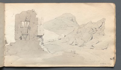 写生簿：废墟，1814年。 作者 塞缪尔·普鲁特