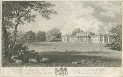 舒格伯勒大厅：雕刻，nd [c 1802] 作者 塞缪尔·罗尔（Samuel Rawle）
