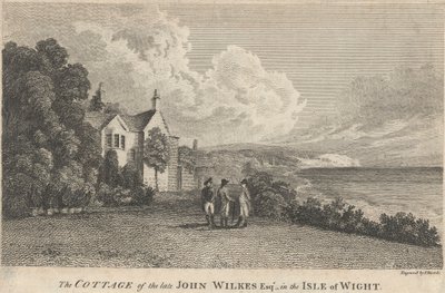 已故绅士约翰·威尔克斯 (John Wilkes) 位于怀特岛的小屋； 第94页（第三卷） 作者 塞缪尔·罗尔（Samuel Rawle）