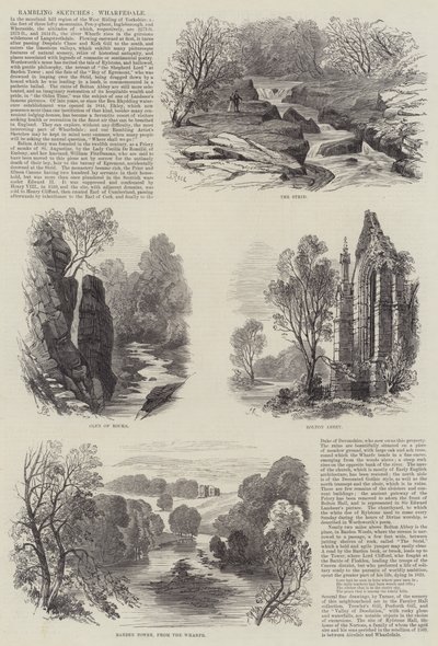 漫步草图，Wharfedale 作者 Samuel Read