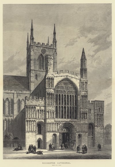 Rochester Cathedral (engraving) 作者 塞缪尔·里德