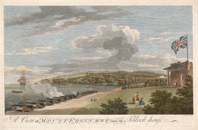 A View of Mount Edgcumbe from the Block House, pub.1755. 作者 塞缪尔·斯科特