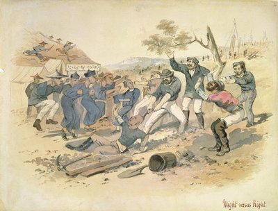 强权与权利，约 1861 年（水彩画） 作者 塞缪尔·托马斯·吉尔