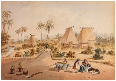 The Homestead，Savu Bay，Fiji，1870 作者 塞缪尔·托马斯·吉尔