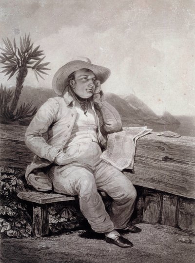 拿破仑一世 (1769-1821) 的肖像 Samuel William Reynolds (1773-1835) 1820 年 Ile d