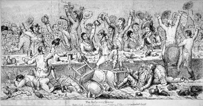 改革者的晚餐》，1809年 作者 塞缪尔·德·维尔德
