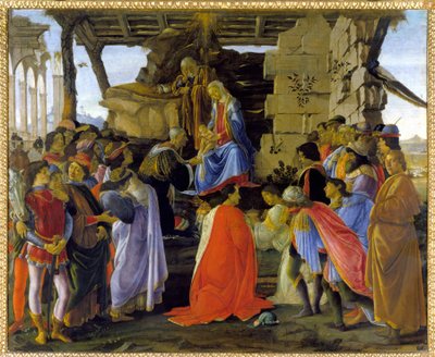 美第奇家族成员的 "Magi的崇拜 "代表作 作者 桑德罗·波提切利（Sandro Botticelli）