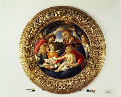 圣母玛利亚和五个天使（通多）--1481-1483年 作者 桑德罗·波提切利（Sandro Botticelli）