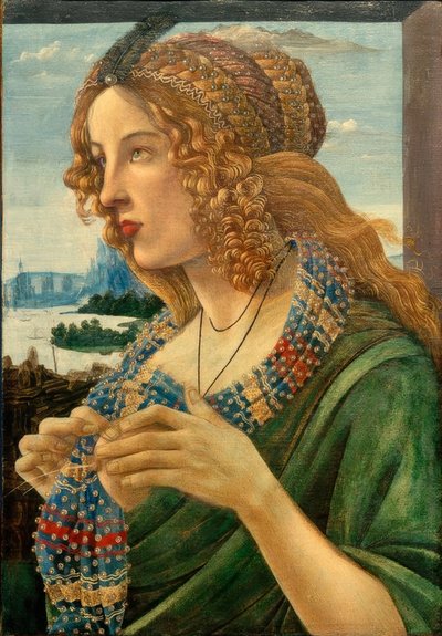 女人的寓言肖像（Simonetta Vespucci？） 作者 桑德罗·波提切利（Sandro Botticelli）