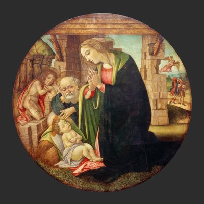约翰内斯纳本对孩子的崇拜 作者 桑德罗·波提切利（Sandro Botticelli）