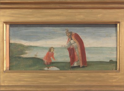圣奥古斯丁和海边的男孩 作者 桑德罗·波提切利（Sandro Botticelli）