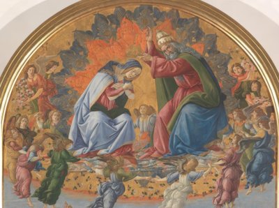 玛丽与四位圣徒加冕 作者 桑德罗·波提切利（Sandro Botticelli）