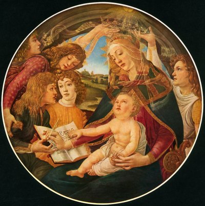 圣母大殿（Madonna of the Magnificat），1481年，1937年。 作者 桑德罗·波提切利（Sandro Botticelli）