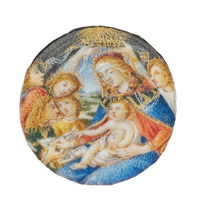 15世纪末-16世纪初，佛罗伦萨圣母大教堂（Madonna of Magnificat） 作者 桑德罗·波提切利（Sandro Botticelli）